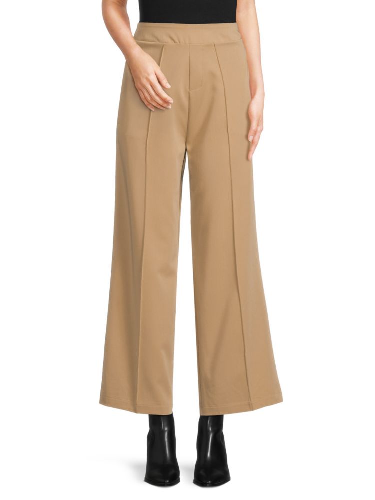 Lea & Viola solid trousers, Camel color