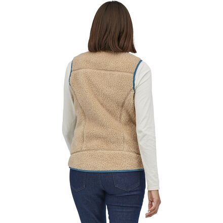 Retro-X Classic Fleece Vest - Women's Patagonia, Dark Natural/Wavy Blue