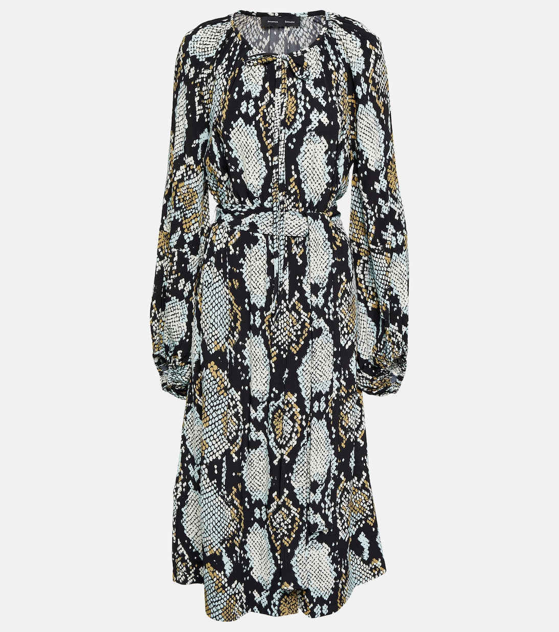 PROENZA SCHOULER Printed Jersey Midi Dress, Multicolor