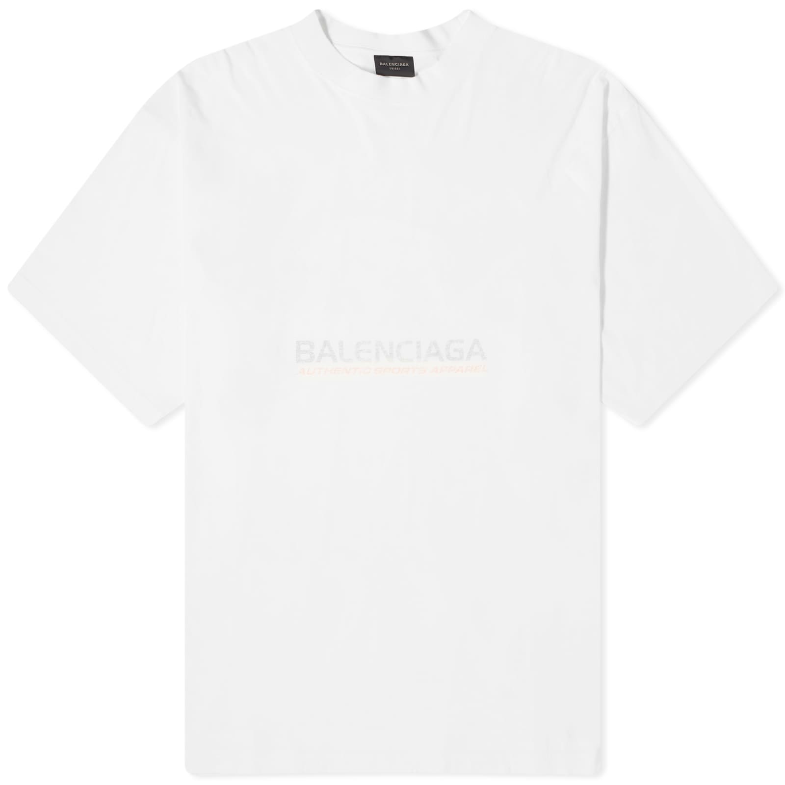 تي شيرت Balenciaga Surf Logo باللونين الأبيض والأزرق