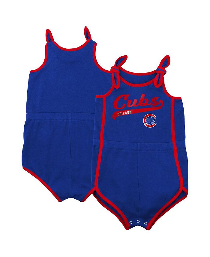 Royal Chicago Cubs Hit and Run Bodysuit for Boys and Girls Outerstuff, Blue