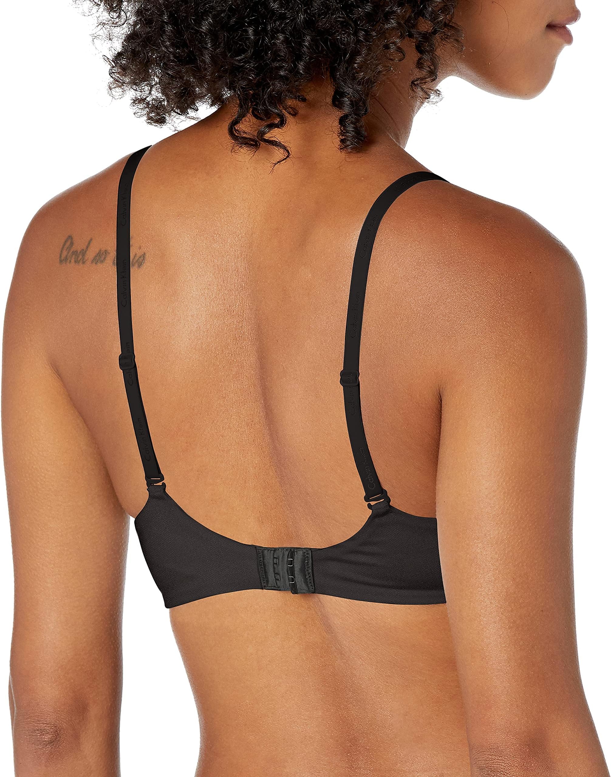 Women's demi-season bra with a convertible Constant strap, lightly lined Calvin Klein ,  black