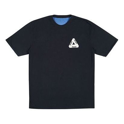 T-Shirt PALACE Reverso T-Shirt Black Purple Logo Printing Short Sleeve Unisex 'Black Blue', Black