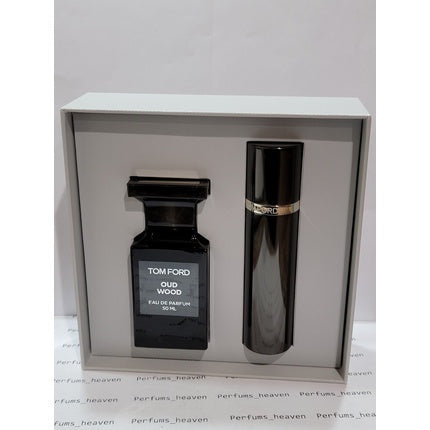 Gift set made of oud wood, eau de parfum, 1 7 oz + Travel Spray, 0.34 oz, Tom Ford