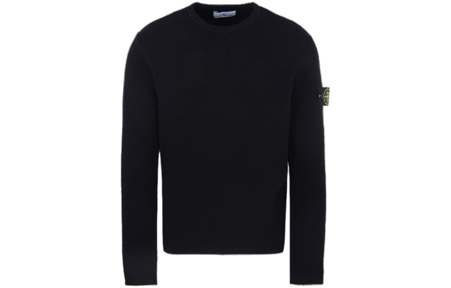 Stone Island Men's Straight Sweater, Black