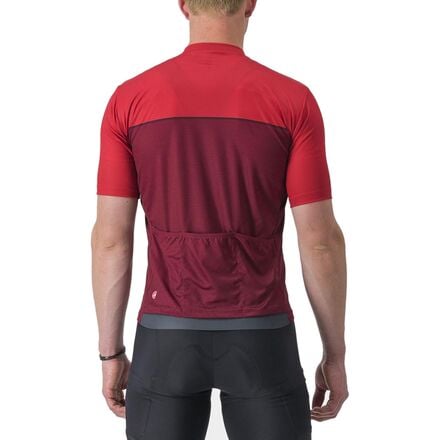 Castelli Men's Unlimited Entrata Jersey, Dark Red/Bordeaux