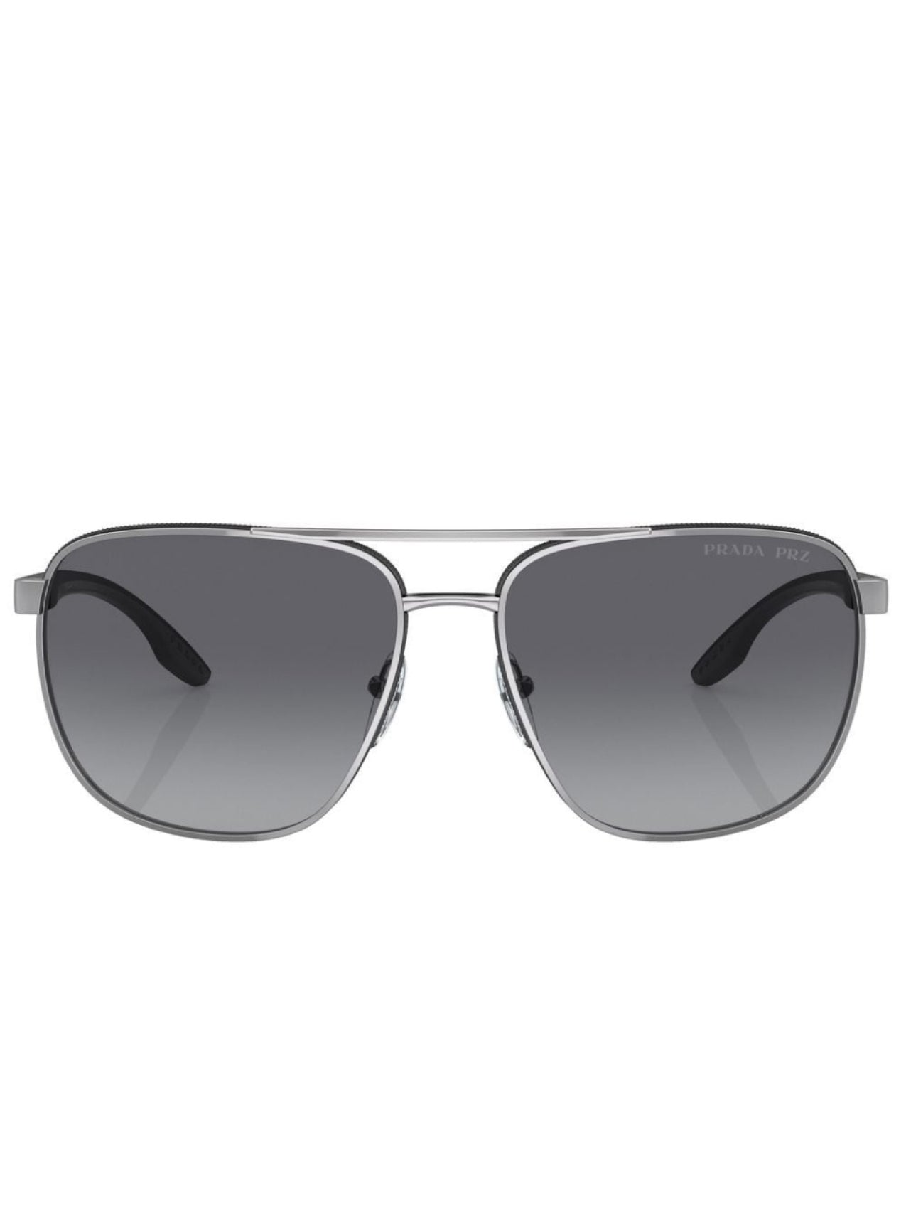 Prada Linea Rossa Logo Sunglasses, Gray