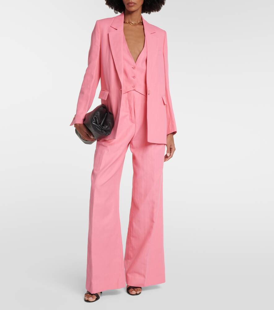 Bright Lightness blazer in cotton and linen DOROTHEE SCHUMACHER, pink