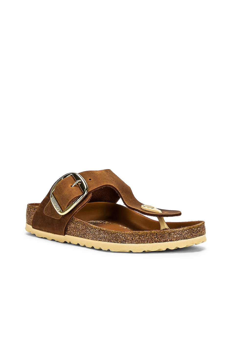 Birkenstock Gizeh Big Buckle Sandals, Cognac