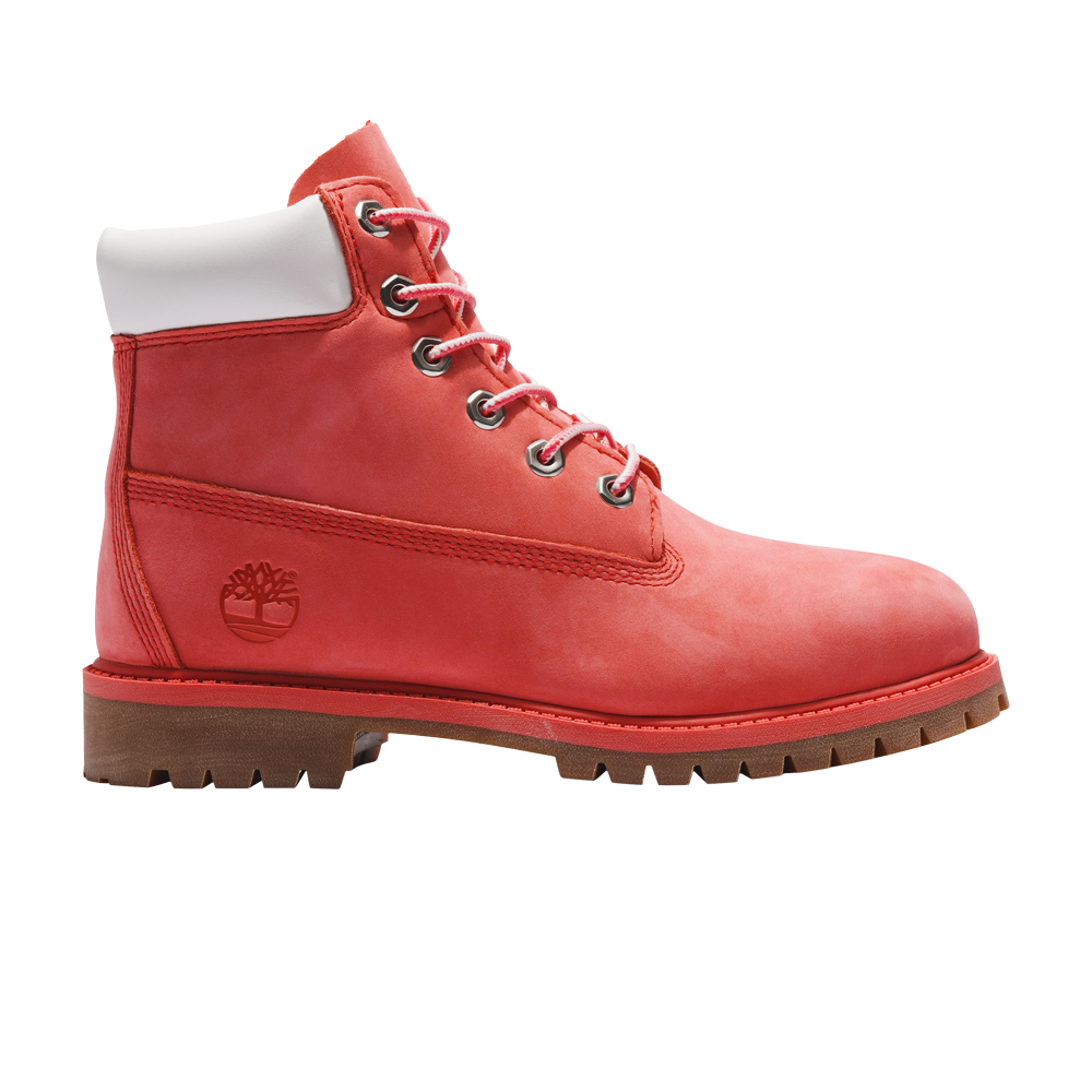 حذاء Timberland Premium مقاس 6 بوصات جونيور، وردي