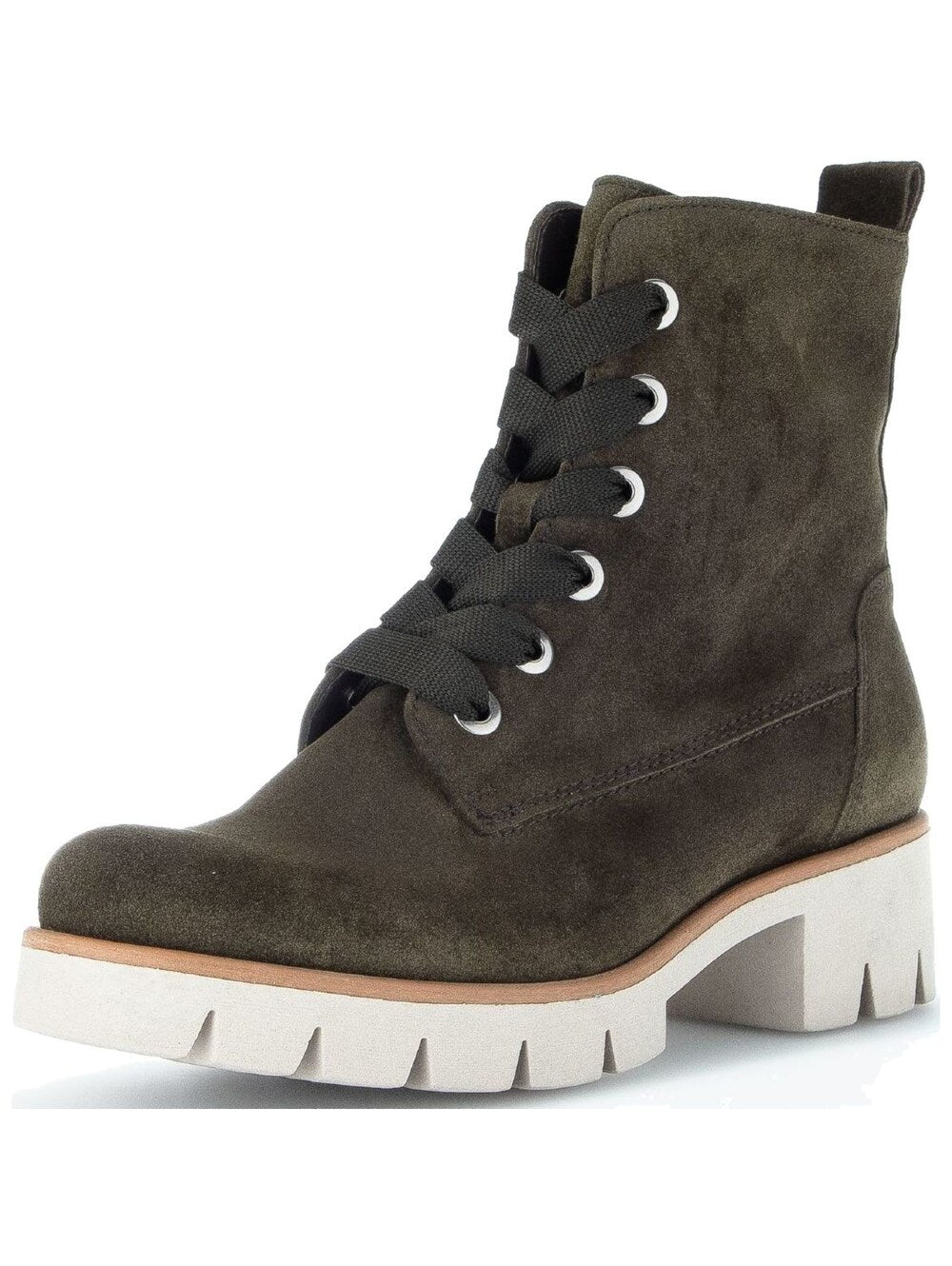 Gabor lace-up ankle boots, khaki