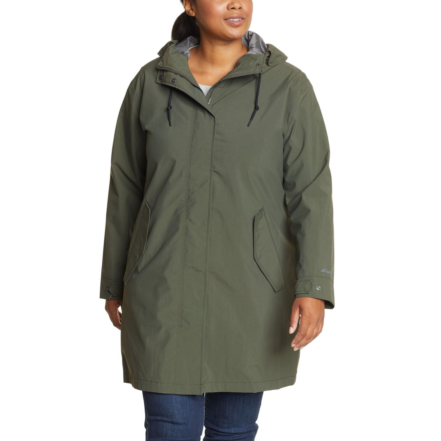 معطف ترنش Eddie Bauer Plus Port Townsend Eddie Bauer مقاس كبير