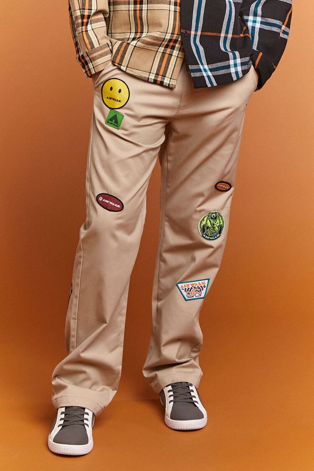 Airwalk Forever 21 Patch Chinos, Khaki