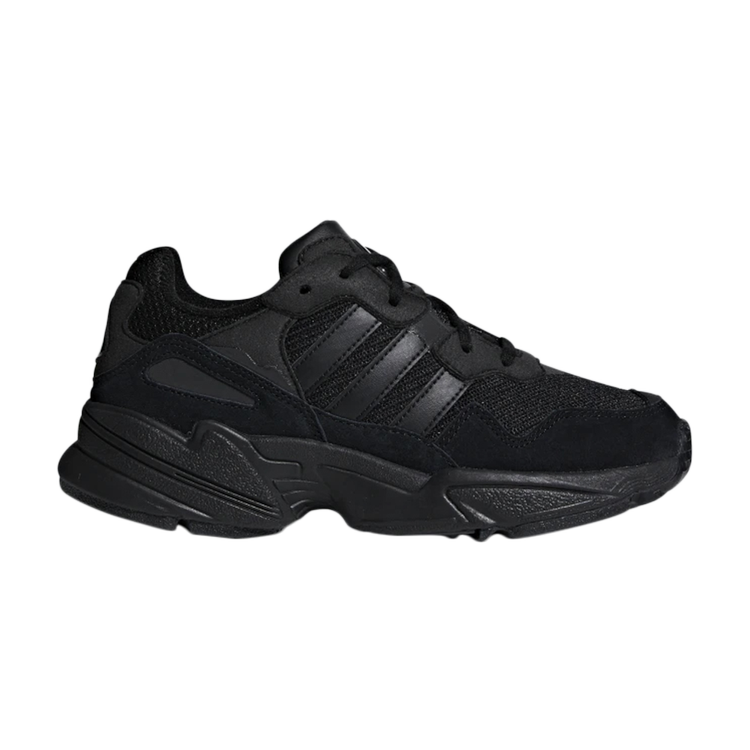 حذاء رياضي Adidas Yung-96 J 'Triple Black' باللون الأسود