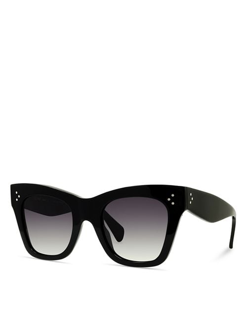 CELINE Square Polarized Sunglasses 50mm Black