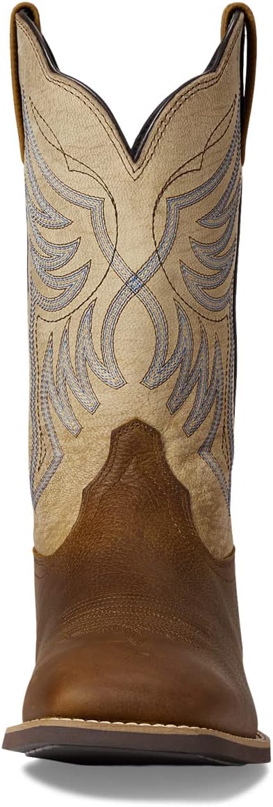 حذاء Everlite Blazin Western Boot من Ariat Cowboy Boots، لون القمح الكامل/الدولار الرملي