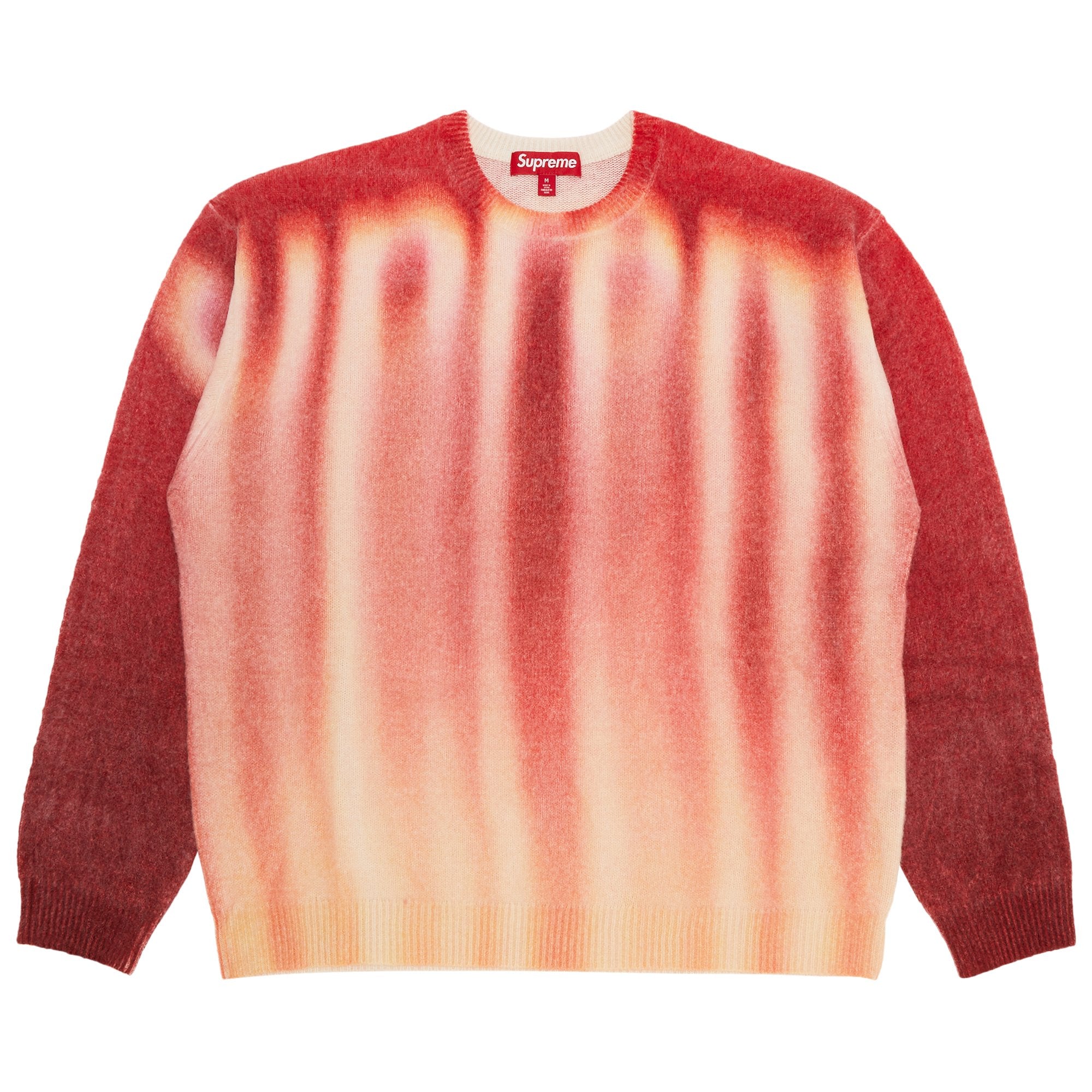 Supreme Blurred Logo Sweater, Red