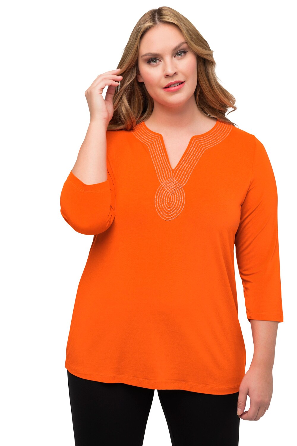 Ulla Popken shirt, light orange