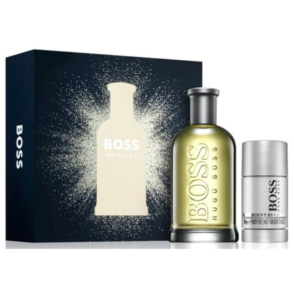 BOSS BOTTLED Gift Set 200ml EdT Spray + 75ml Deo Stick New & Sealed Men's Set Hugo Boss