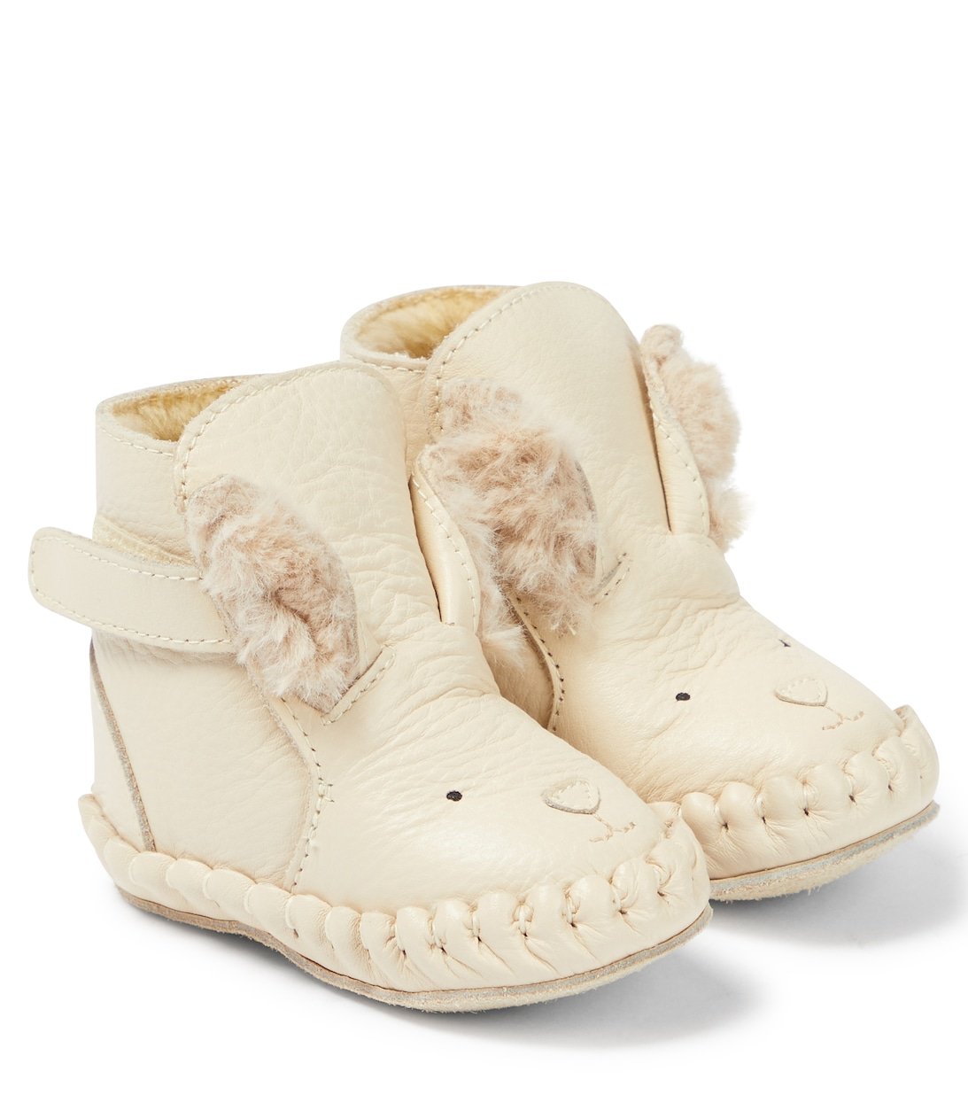 Baby Kapi Donsje leather boots, white