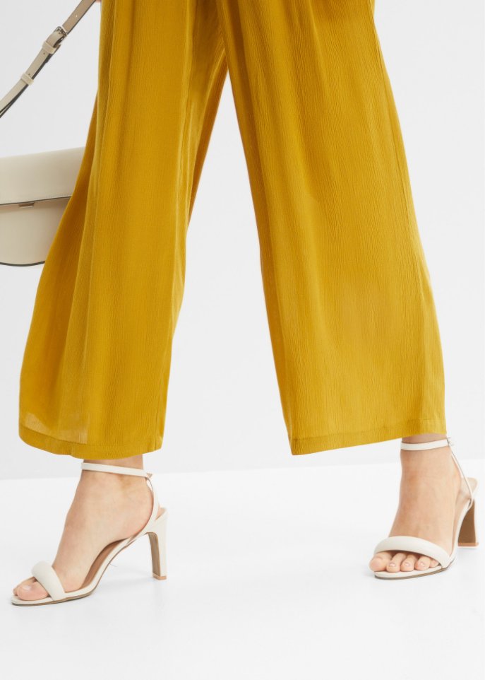 Bodyflirt Petite Wide Leg Pants, Yellow