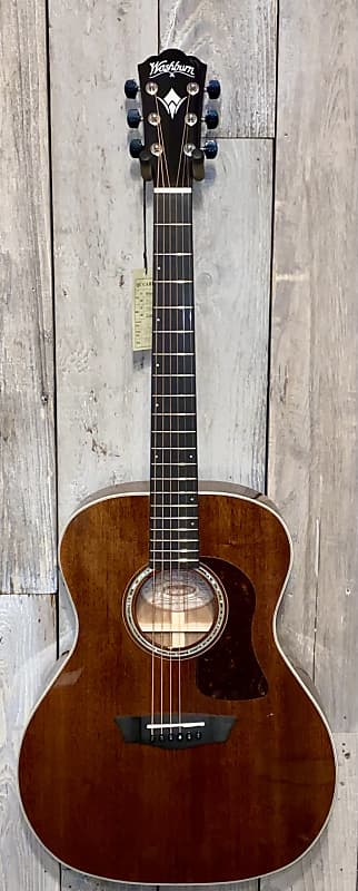 Washburn Heritage G120SWE Grand Auditorium Solid Mahogany Acoustic Guitar A/E & Case, Support Indie Music Shops !