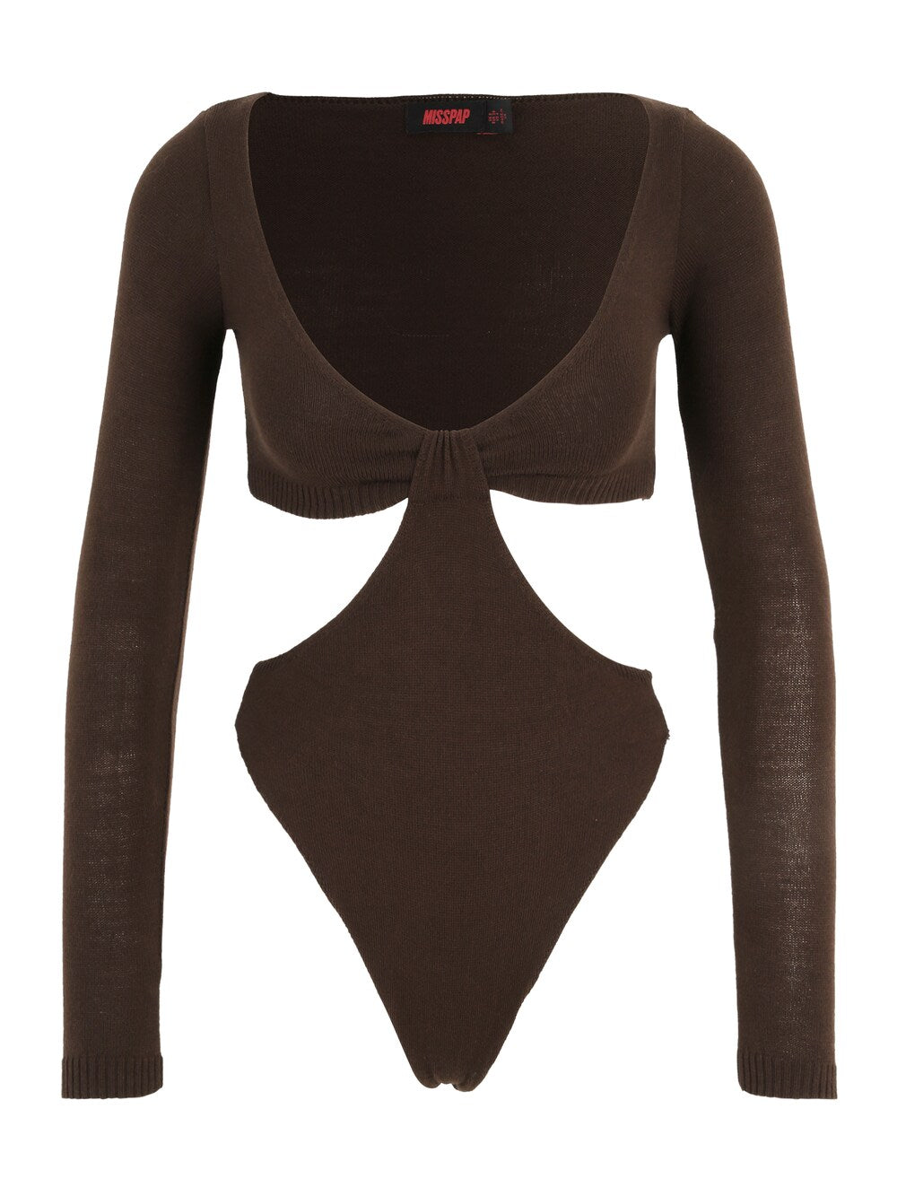 Misspap body shirt, chocolate