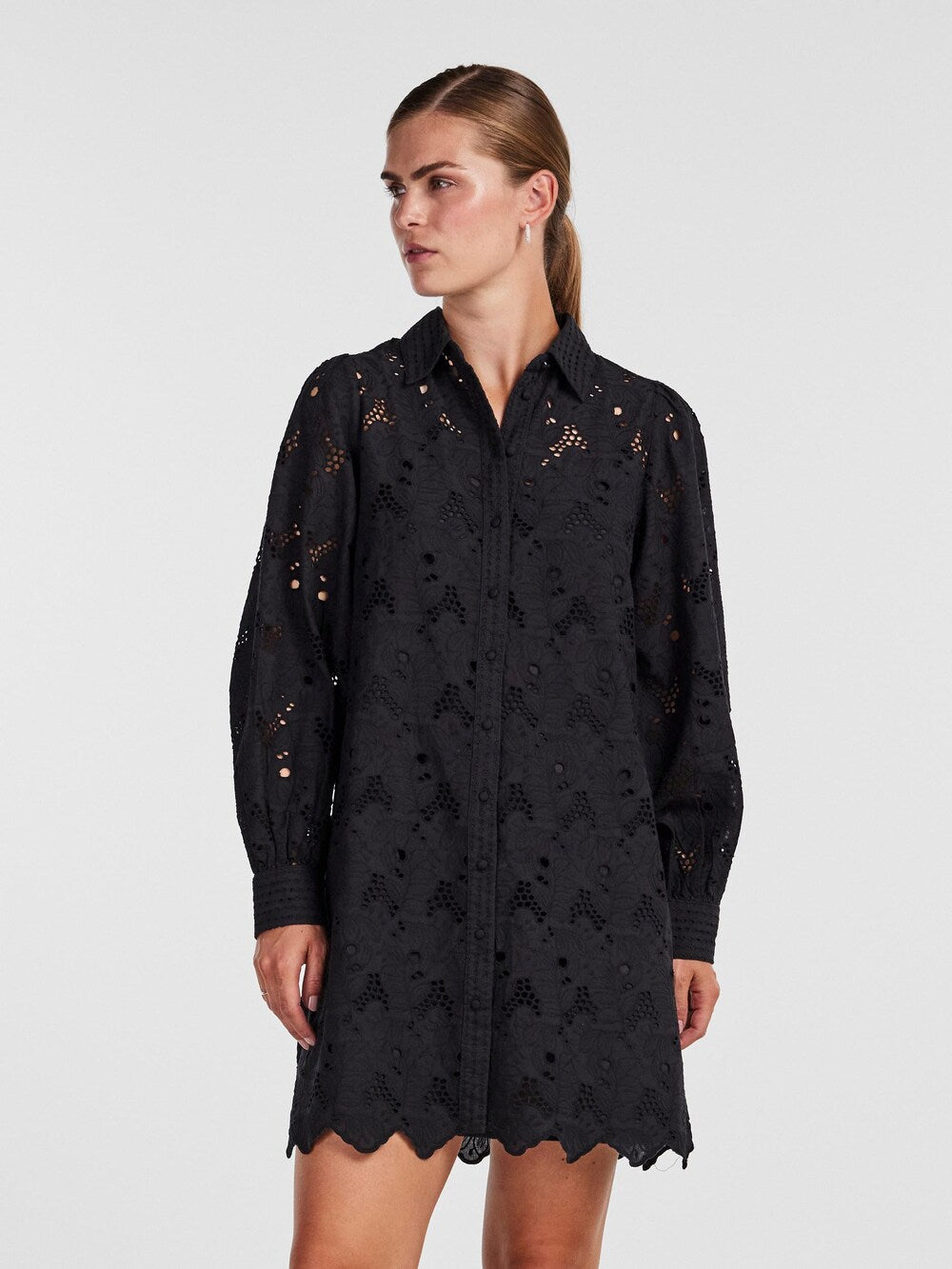 Shirt-dress Y TEALA, black