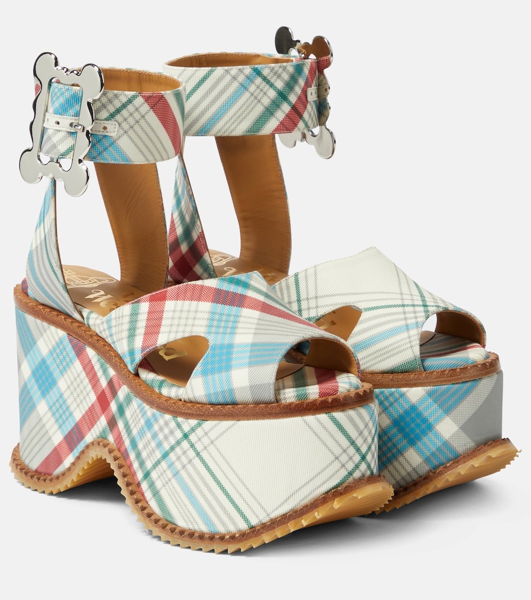 Vivienne Westwood check London sandals, multicolor