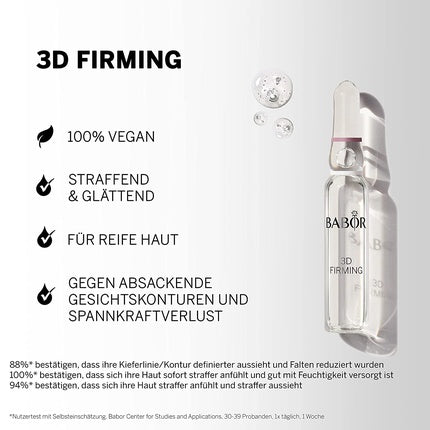 3D Firming anti-aging facial serum-ampoule with hyaluronic acid – release in 2022 . , Babor