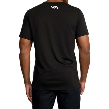 تي شيرت VA RVCA Blur للرجال RVCA، أسود