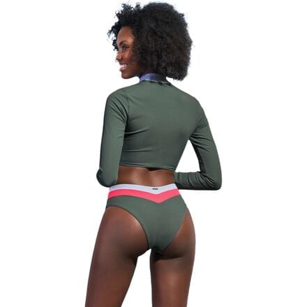 Suzy V women's Maaji bikini bottom, Crocodile Green