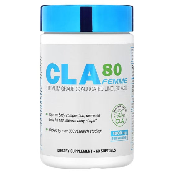 حمض اللينوليك المترافق الفاخر من ALLMAX CLA80 للنساء، 60 كبسولة هلامية