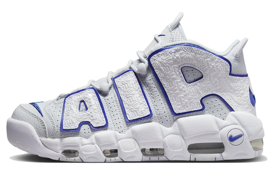 Nike Air More Uptempo Embossed White Royal Blue