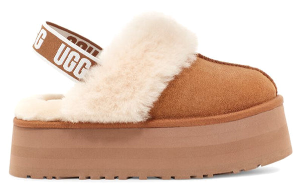 Slippers (WMNS) UGG Funkette Slipper 'Brown', brown