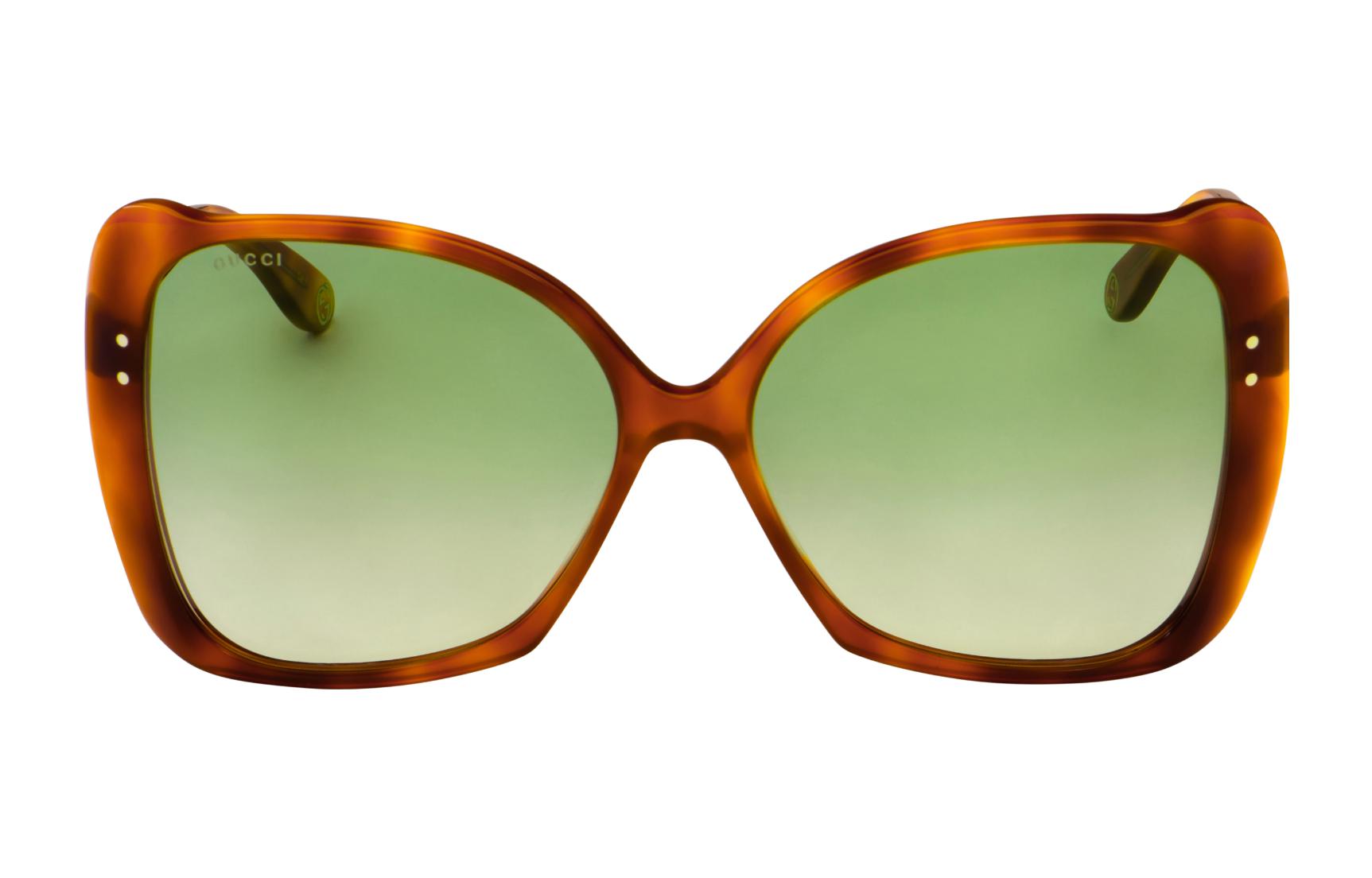 Gucci Unisex Sunglasses Green/Brown