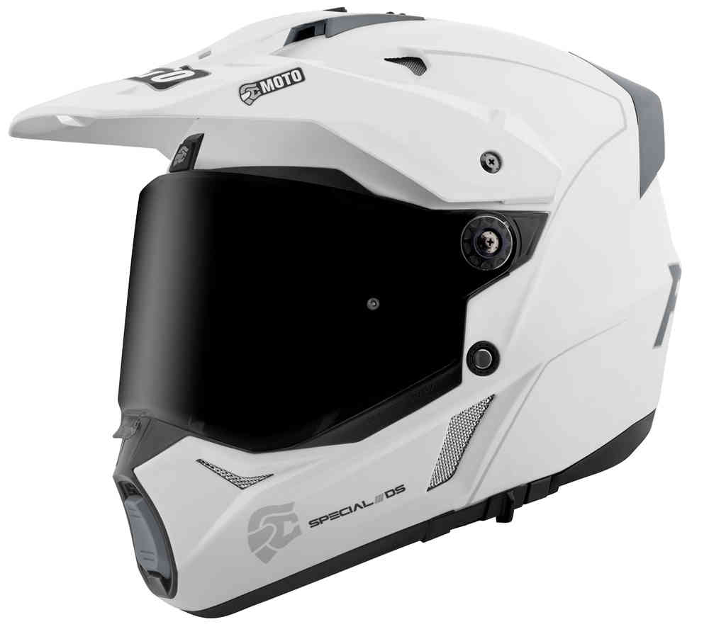 Merkur Pro straight enduro helmet FC-Moto, white matte