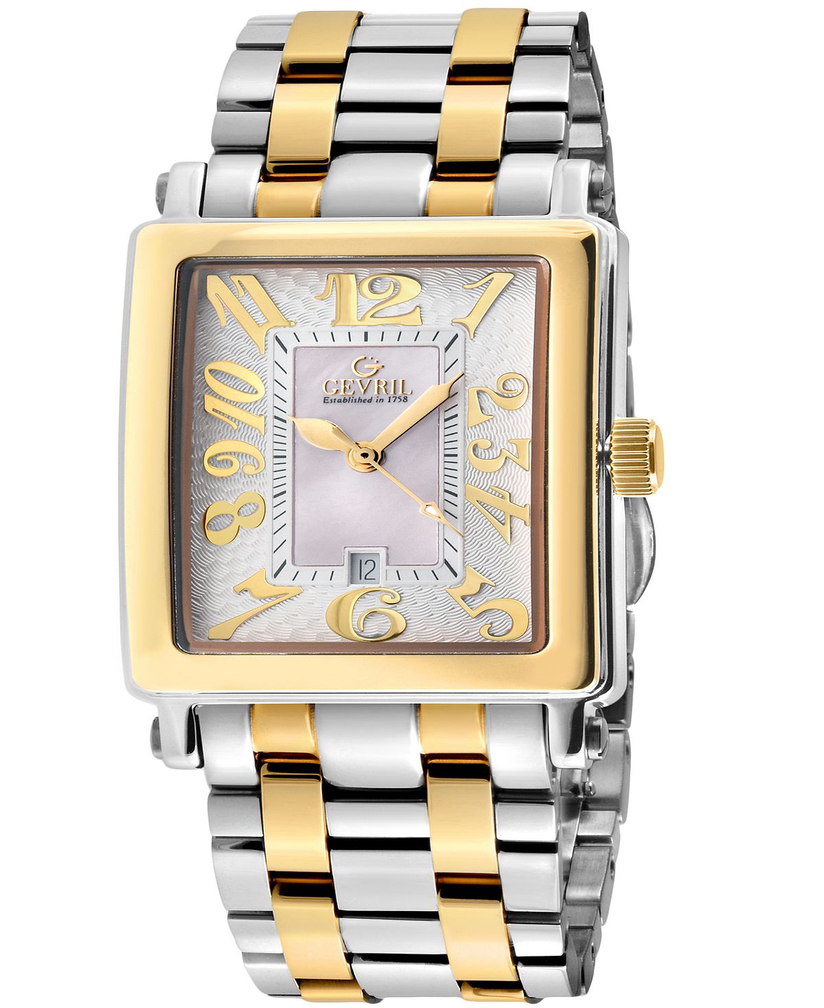 Avenue of Americas Women's Mini Swiss Quartz Two Tone Stainless Steel Bracelet Watch , 32 mm Gevril