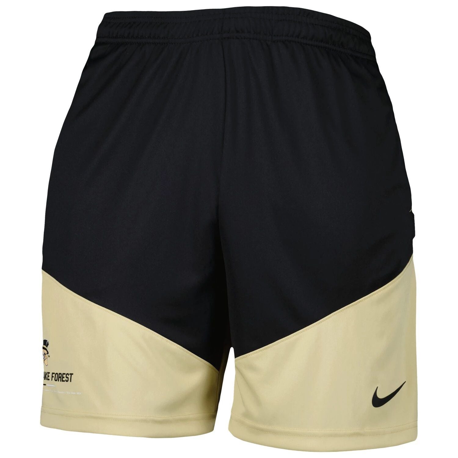 شورت Nike Wake Forest Demon Deacons Performance Player للرجال باللون الأسود/الذهبي