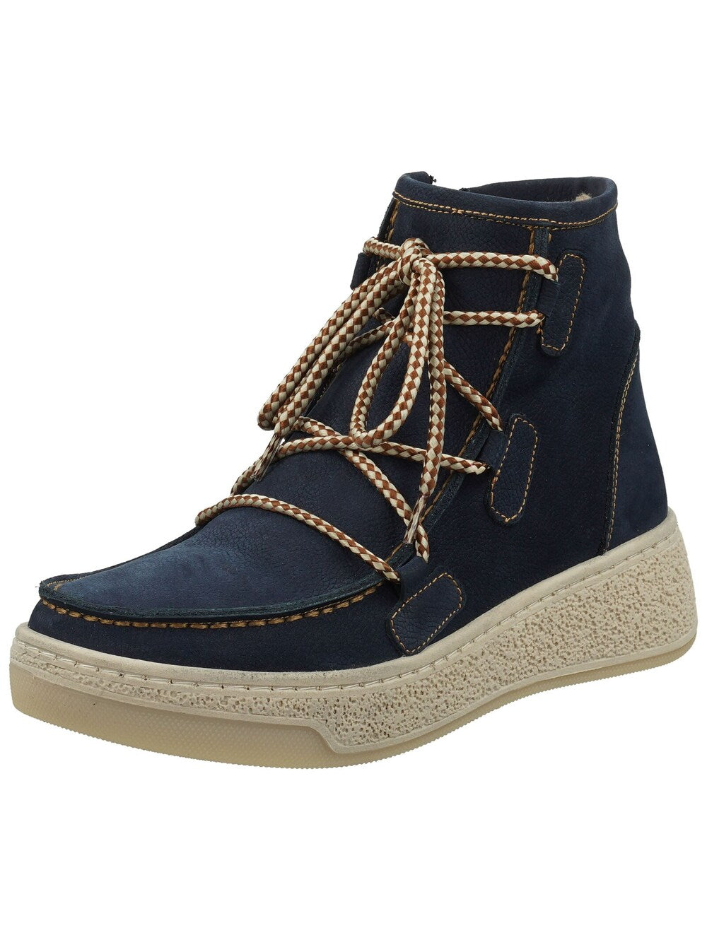 HUSH PUPPIES lace-up ankle boots, navy