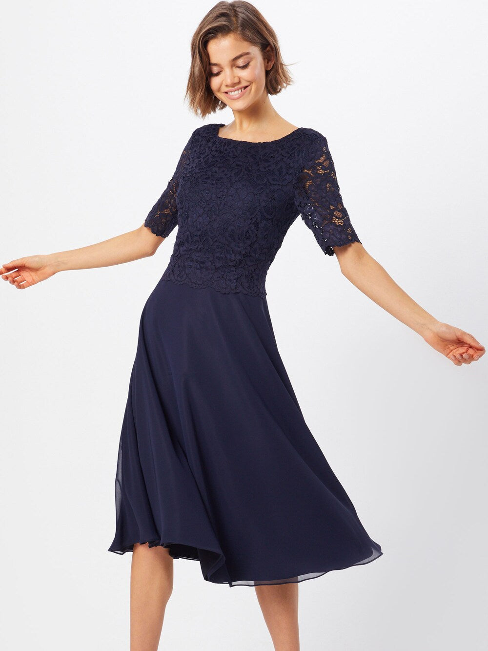 Vera Mont cocktail dress, gentian