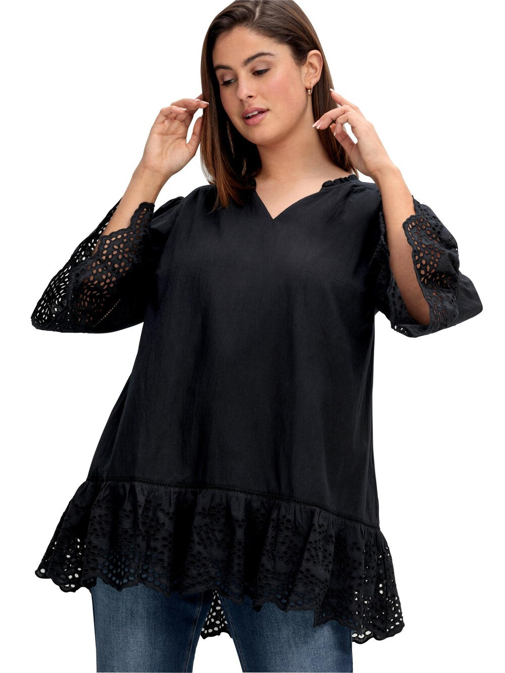 Sheego tunic, black