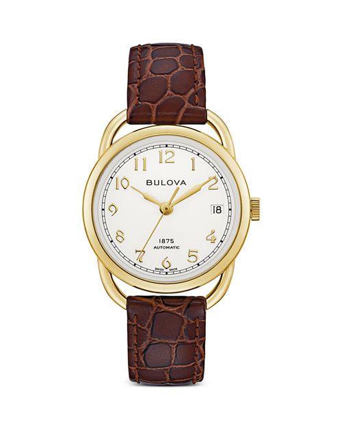 Joseph Bulova watch, 34 mm Bulova, White