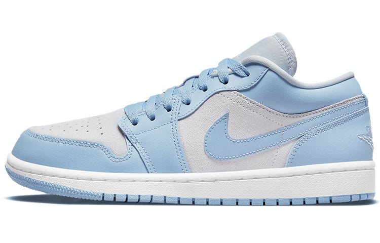 Jordan 1 Low Football Gray Aluminum Varsity Blue (Women's)