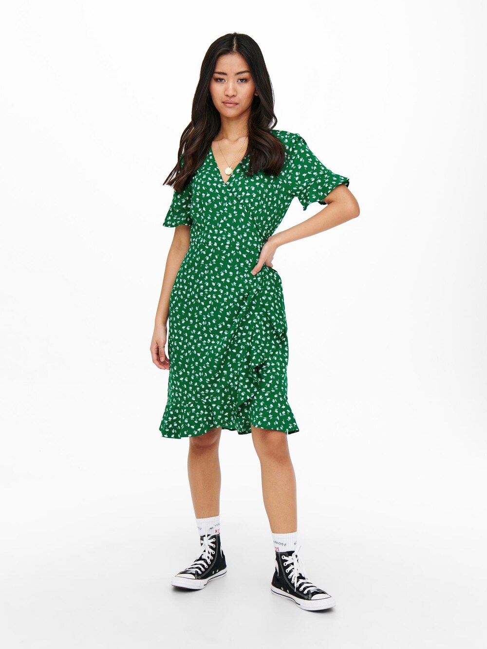 Summer dress ONLY Olivia, green