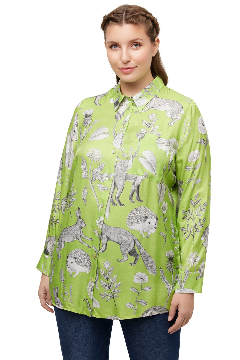 Blouse Ulla Popken, green