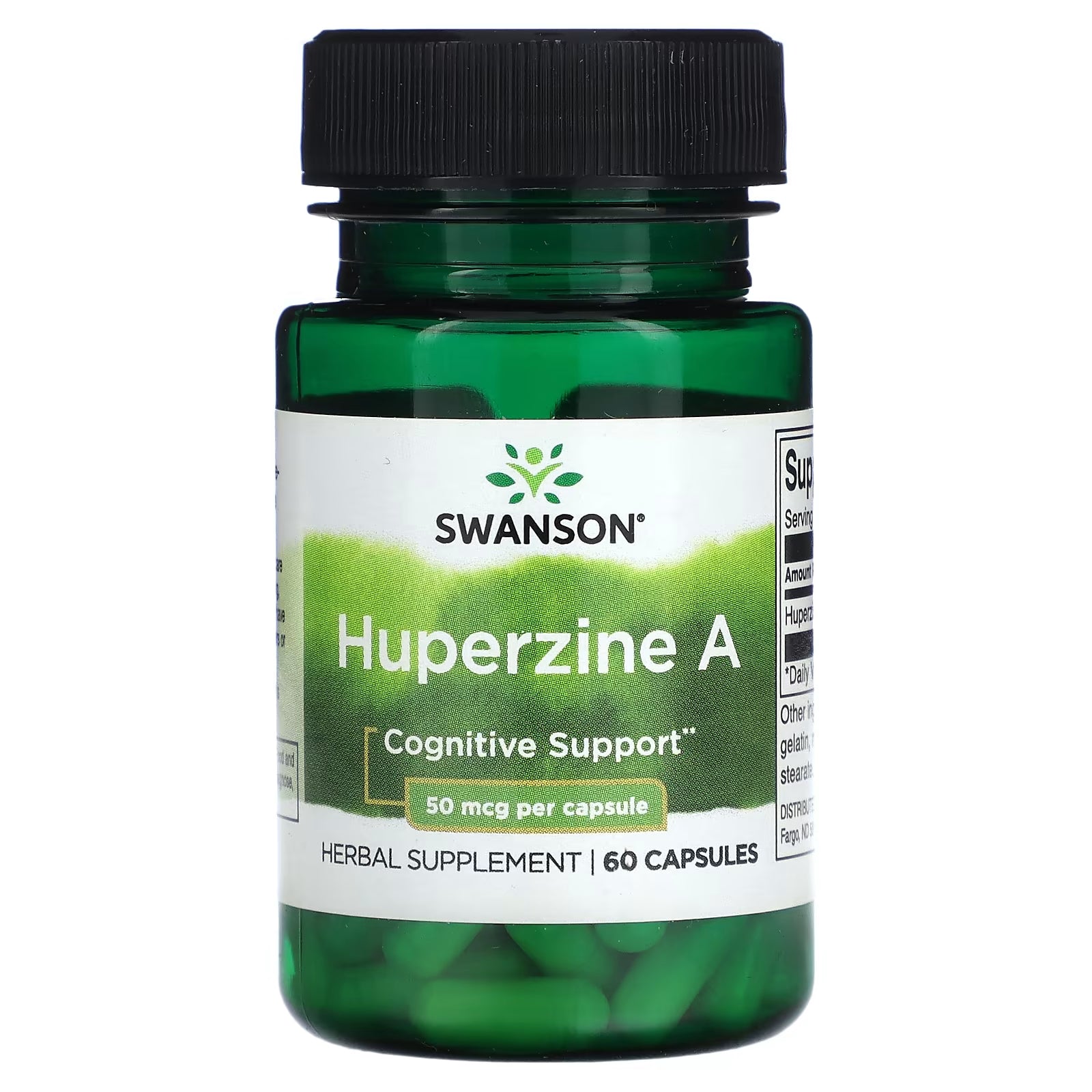 Dietary supplement Swanson Huperzine A 50 mcg, 60 capsules