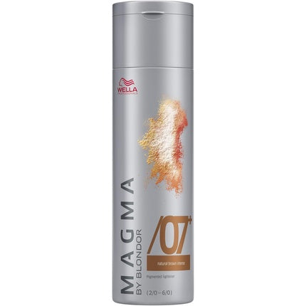 Magma By Blondor Pigmented lightening hair dye 07+ Dark natural brown 120ml Wella