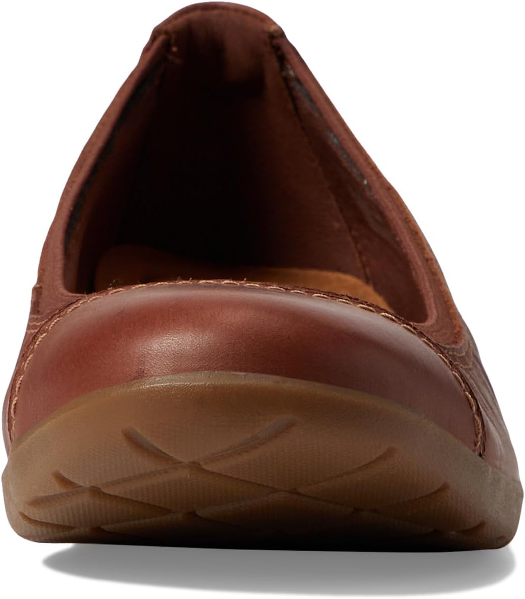 Meadow Opal Clarks ballerinas, light brown leather