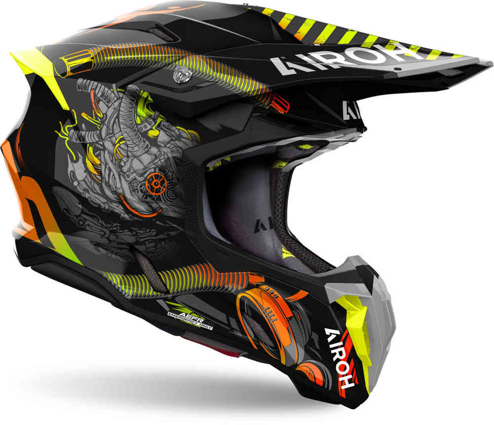 Twist 3 Toxic Airoh Motocross Helmet